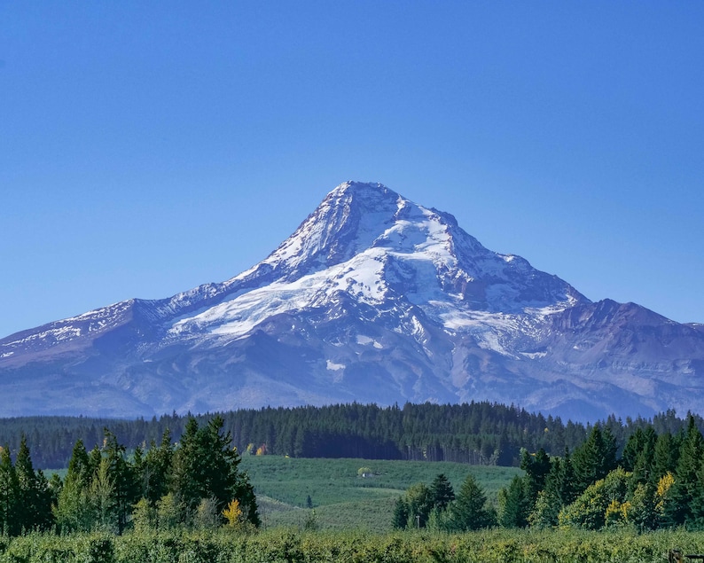 Mt. Hood From the Hood River Valley. Downloadable Print, Digital