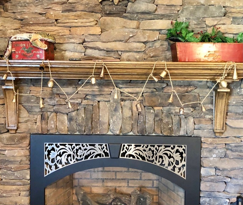 10' of Old World Bells/Bell Garland/Mantel Decoration/Home Decor image 5