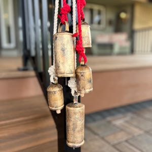 Railing Decor, Banister Bells, Garland Decoration, Christmas, Wreath Bells, Mantle Decor