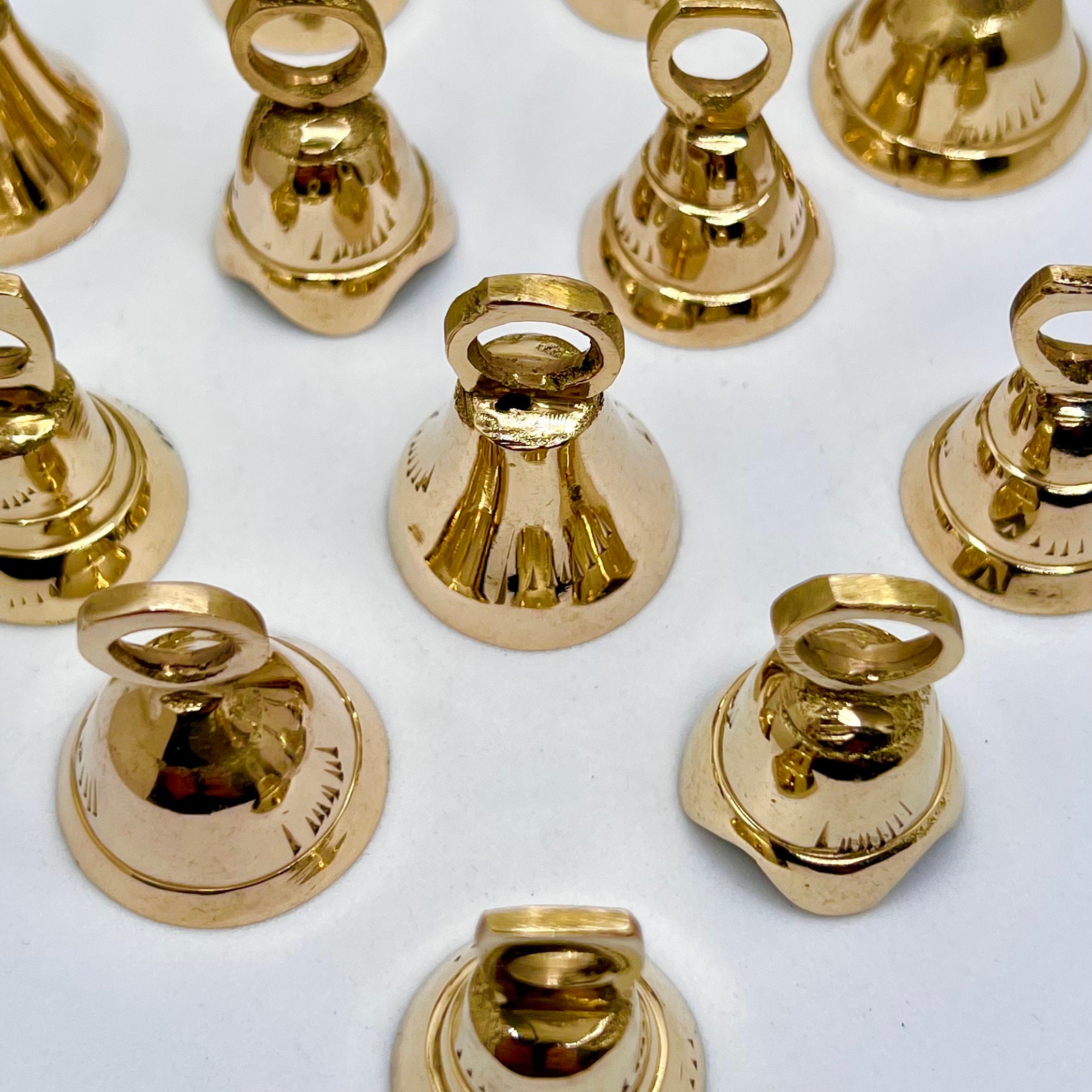 Brass Bells Assorted 1 Doz Classic Temple Bells - Etsy Australia