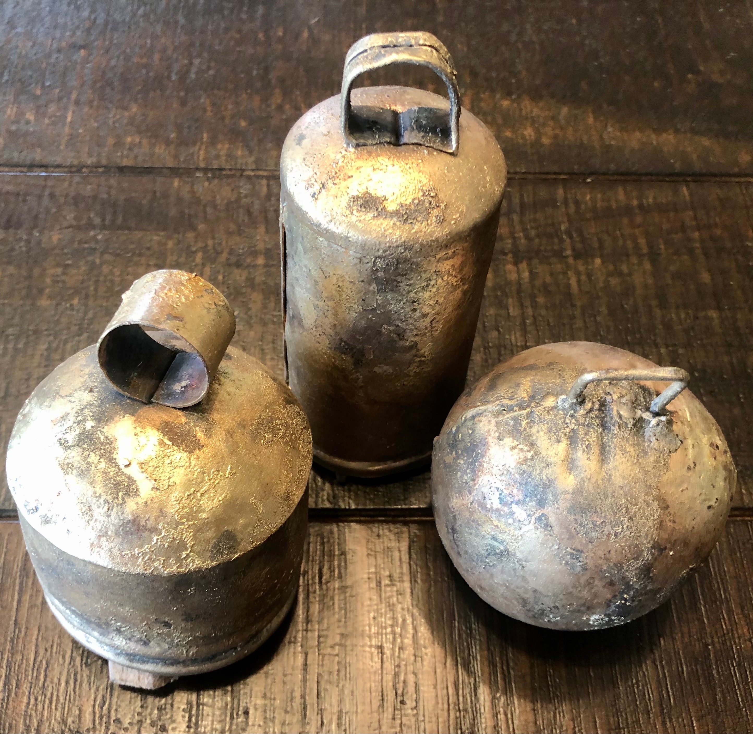 Three Warm Sounding Bells Full of Charm/old World/metal Etsy