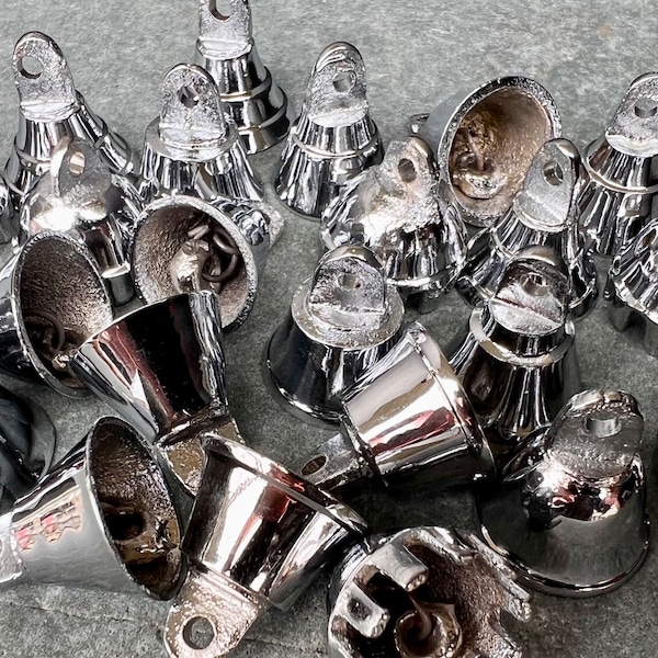 Chrome Bells 2 Doz. Six Varieties in Mix, Solid Cast/Costume Bells