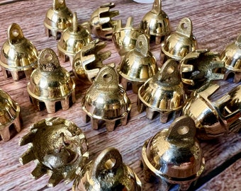 20 Brass Claw Elephant Bells/Costuming/Chime Building/Gentle Tone