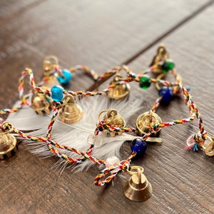 Mini JINGLE BELLS 8mm Bright Jewel Mix Top Loop for Stringing Doll