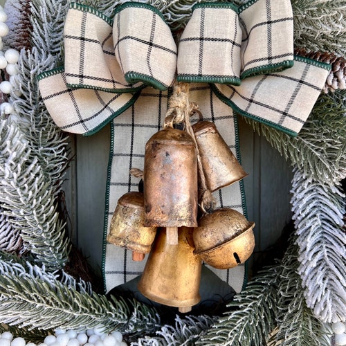 Mix of Bells for Wreath (Wreath and Bow not Included), Old World Bells, Garland Bells, Christmas Bells, Holiday