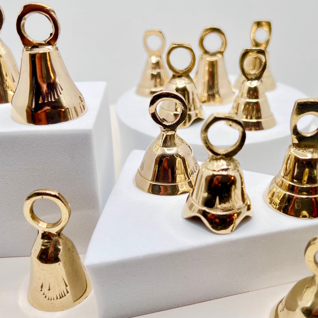 Brass Bells Assorted, 1 Doz, Classic Temple Bells - Etsy