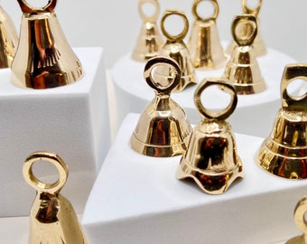 Brass Bells Assorted, 1 Doz, Classic Temple Bells