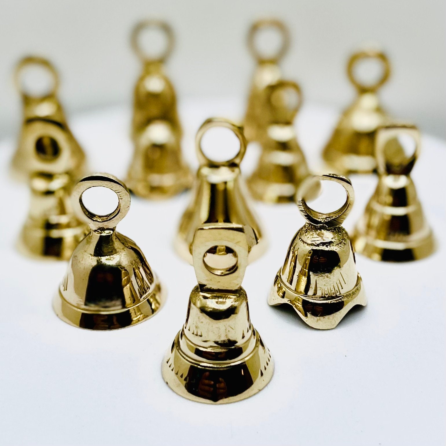 Brass Bells Assorted, 1 Doz, Classic Temple Bells - Etsy UK