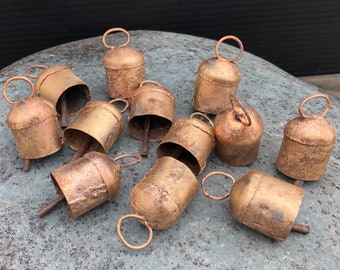 Group of 12 Loose Round Top Old World Bells