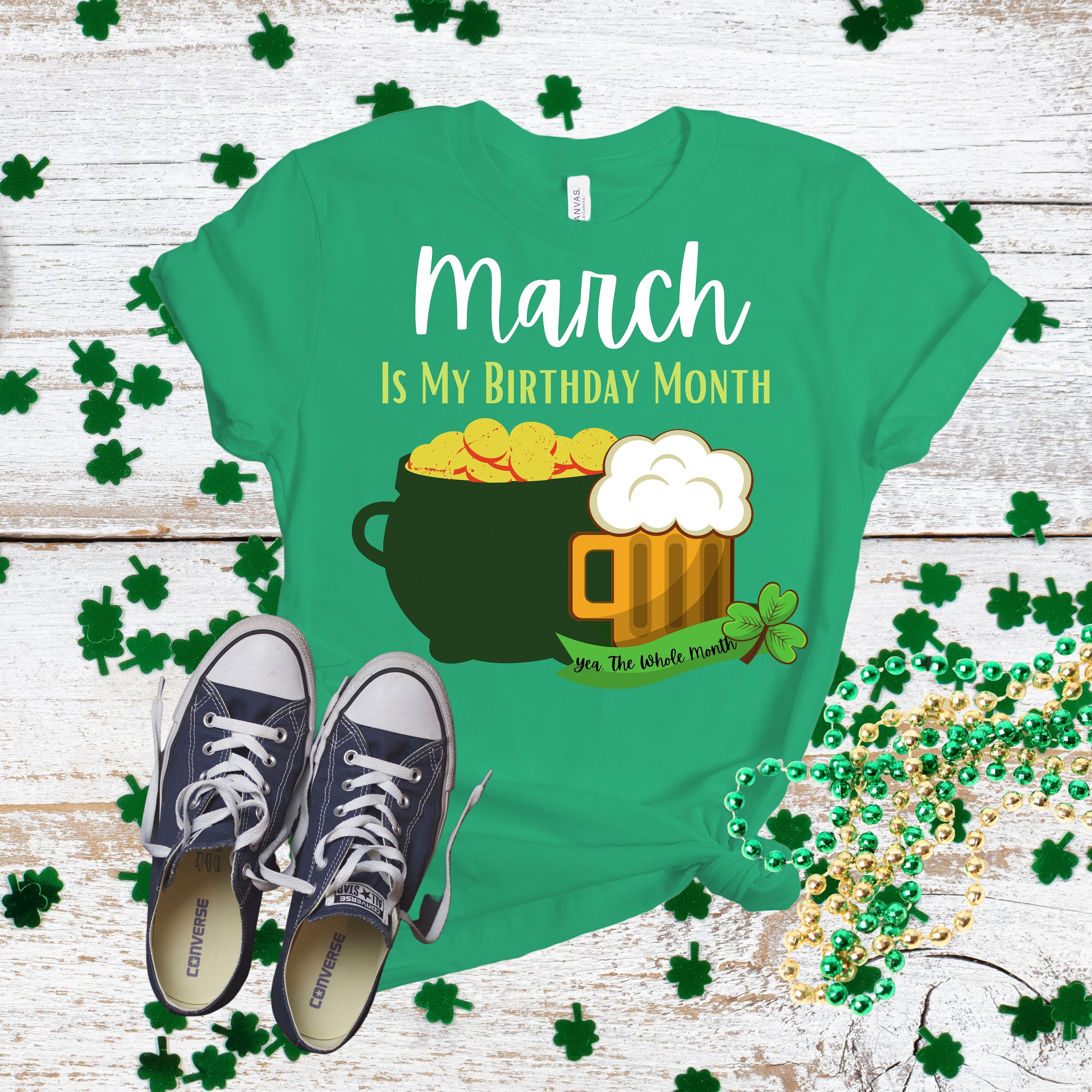 march birthday shirts logo