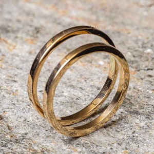 Hochzeit Band Set in 18k, 18k Eheringe