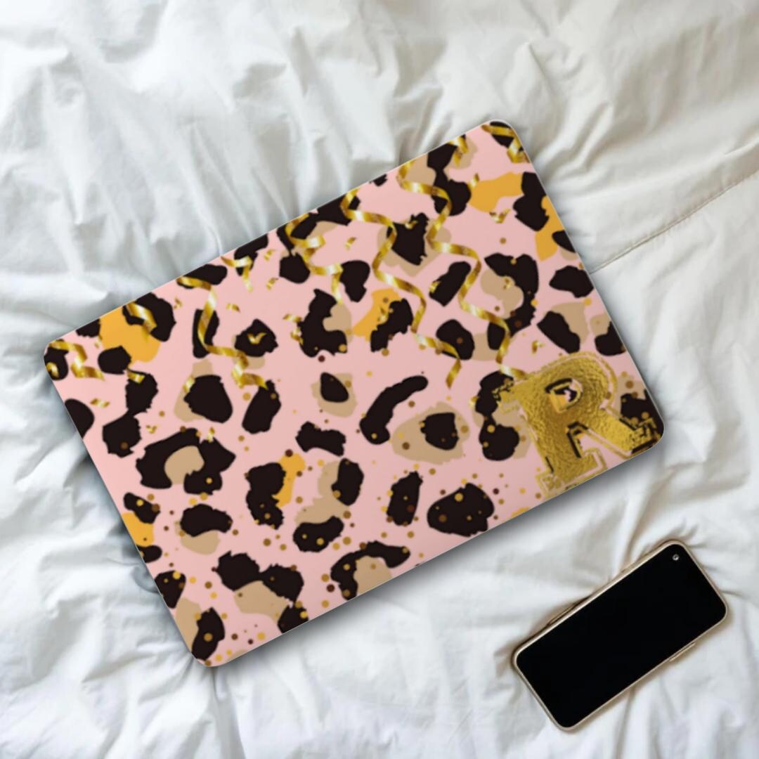 Pink Computer Cheetah Pink Cheetah Fabric Laptop Decals, Leopard Universal Laptop Skins ...