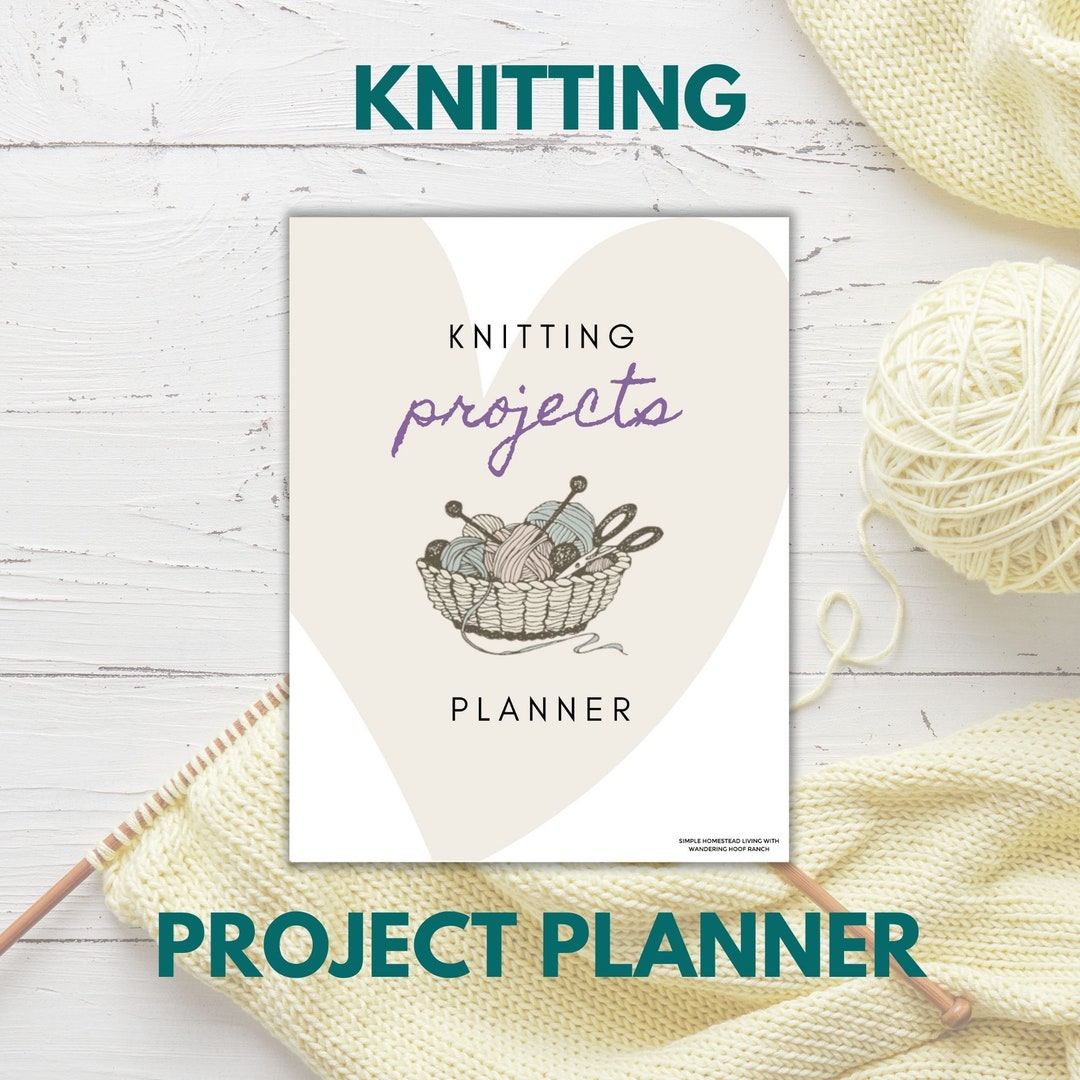 Knitting Projects Planner Printable PDF Knitting Organizer & Etsy