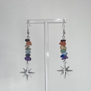 DAYDREAM | Crystal Beaded Cloud Charm Dangle Earrings | Pixie Potion UK