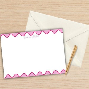 Custom Stationary &quot;From the Desk of&quot; - waves