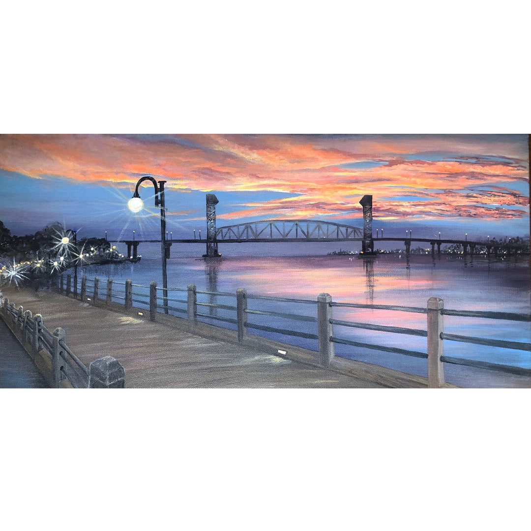 Downtown Wilmington Painting Etsy