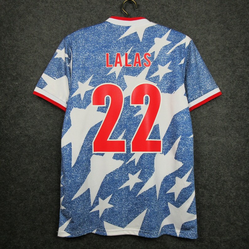 Retro 1994 USA Soccer Jersey football Shirt Mens Adult Lalas Etsy