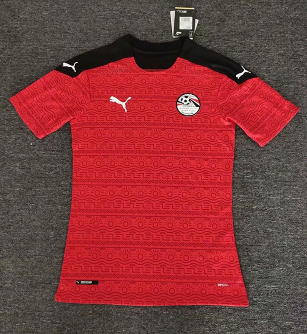 20202021 Egypt Home Player Version Soccer Jersey Football Etsy