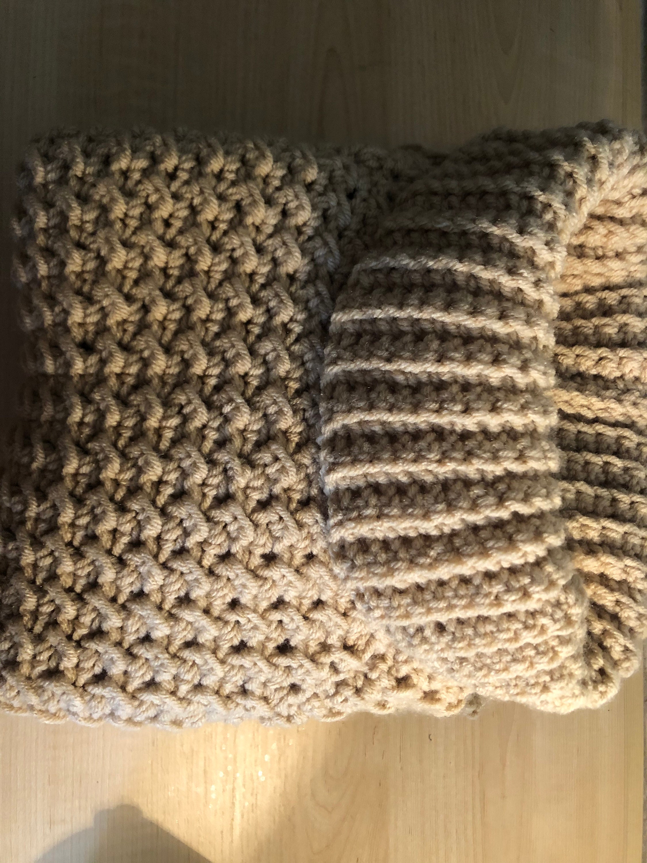 Beige Handmade Crochet Sweater Textured Stitch Comfortable Oversize - Etsy