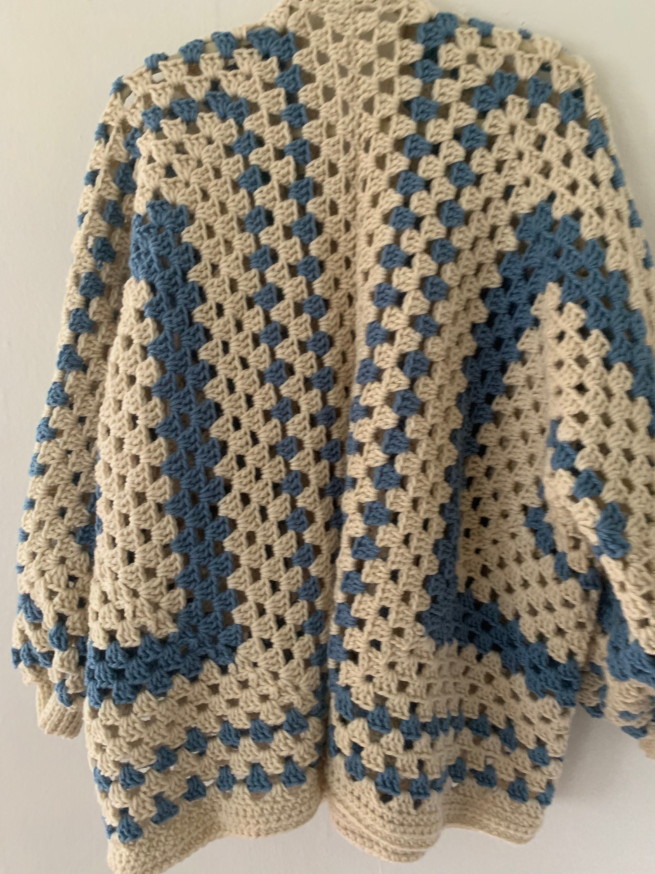 Customizable Hexagon Cardigan Crochet Oversized Made to Order Adult ...