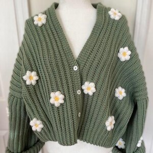 Flower Applique Silk Cardigan main image 0