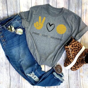 Peace Love Volleyball- T- shirt