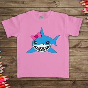 Girl Shark Kid's T Shirt