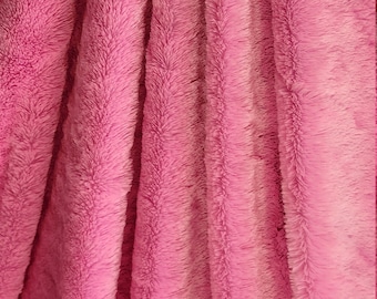 Super Soft Pink Minky Sold by the yard