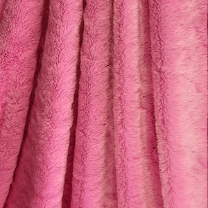 Super Weicher Rosa Minky 2 1/2 Yard Stück