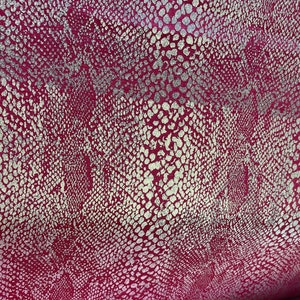 Metallic Snake Print, Cotton Fabric