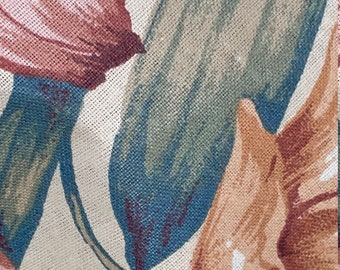 Geblümter Baumwoll-Chintz-Stoff, 55"