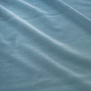 Teal Blue Flocking Velvet