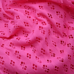 Pink Poly Knit Fabric by the yard