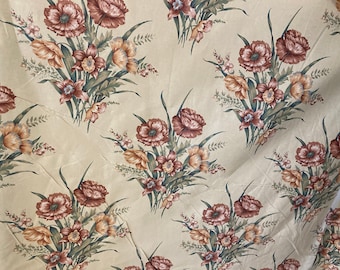Geblümter Baumwoll Chintz Vintage