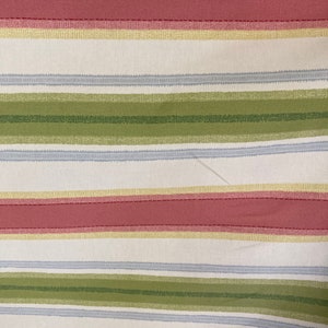 Rood en groen gestreepte Chintz