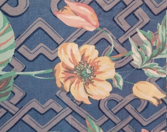 Blaue Florale Baumwolle Chintz Verkauft Bulk-Lager