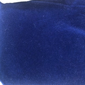 Navy Blue Flocking Velvet Fabric by the yard