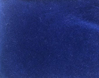 Navy Blue Flocking Velvet Fabric by the yard