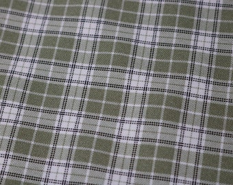 Sage Grün, Gestreift Polyester Shirting, verkaufte lose Lagerware