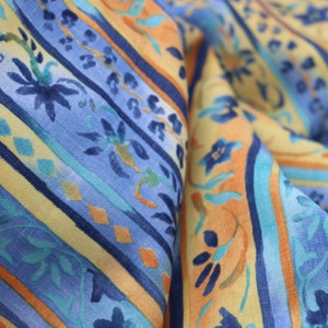 Brightly Patterned Cotton Fabric, 58&quot; by the yard
