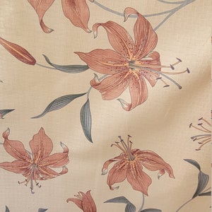 Beautiful Light Pink Floral Cotton Chintz Sold by the Yard