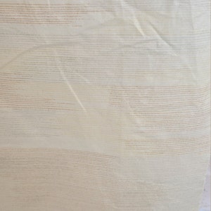 Beautiful Ivory Striped Cotton Chintz Sold by the Yard
