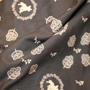 Cotton Fabric Fox Motif, sold by the YARD