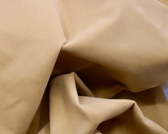 Camel Colored Flocking Velvet by the yard