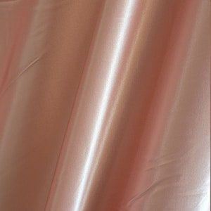 Champagne Rose Rayon Satin Sold by the YARD