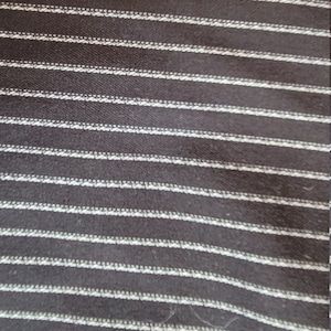 Black & White Pin Stripe Suiting fabric Wool/acetate blend
