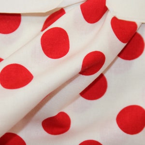 Orange Polka Dot Baumwolle, verkauft als Massenware
