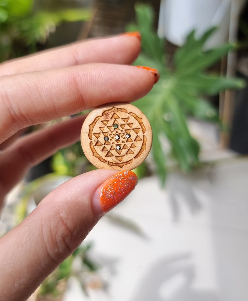 10 or 25 Pcs Mix Symbol Bundle Available Sri Yantra Coconut Shell