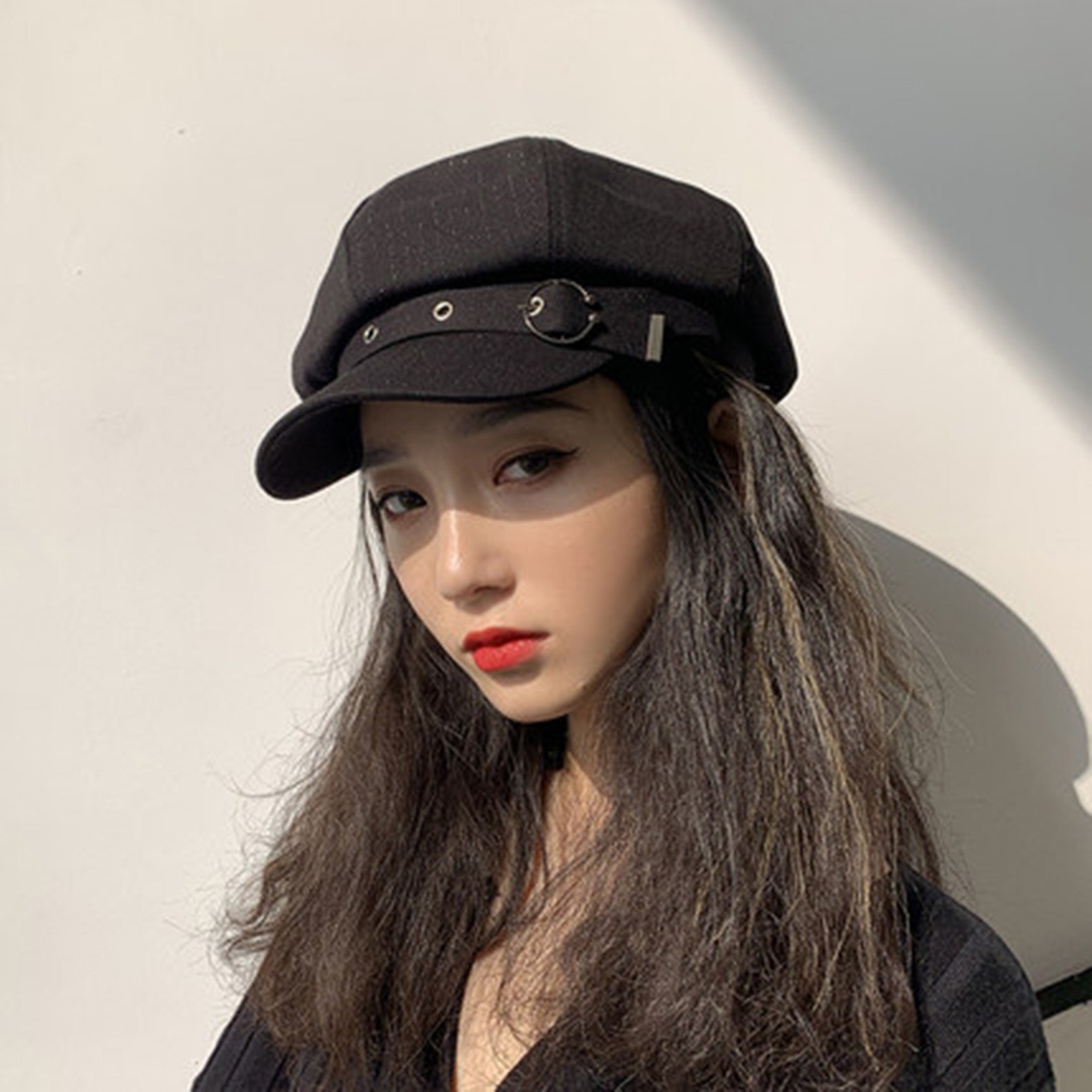 Japanese Beret British Retro Hat Fashion Octagonal Hat Etsy