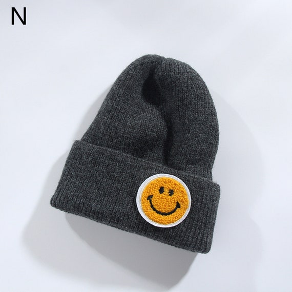Smiley Face Beanie Hat Adult Winter Hat 